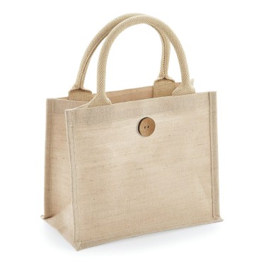 Borse shopper  juta personalizzate con logo - Juco Mini Gift Bag