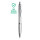 Penne personalizzabili silver con grip in gomma e refill jumbo tungsteno