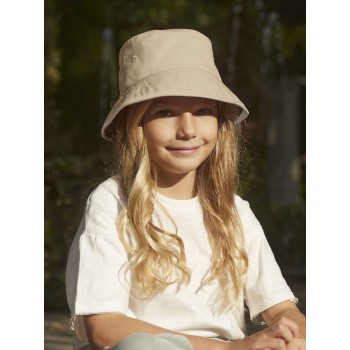Cappelli da pescatore personalizzati con logo - Junior Organic Cotton Bucket Hat