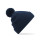 Cuffia personalizzabile Beechfield a doppio strato con pompon