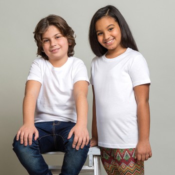 T-shirt bambino personalizzate con logo - JUNIOR WHITE