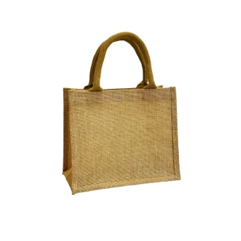 Borse shopper juta personalizzate con logo - Jute 