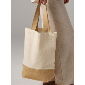 borse juta personalizzate - Jute Base Canvas Shopper