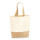 Canvas shopper personalizzabile Westford Mill in 100% cotone con base in juta naturale