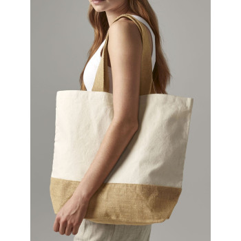 borse juta personalizzate - Jute Base Canvas Tote