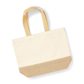 borse juta personalizzate - Jute Base Canvas Tote