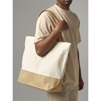 borse juta personalizzate - Jute Base Canvas Tote XL
