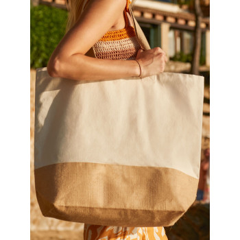 borse juta personalizzate - Jute Base Canvas Tote XL