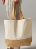 Jute Base Canvas Tote