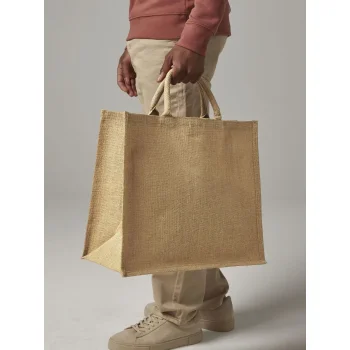 Borse shopper juta personalizzate con logo - Jute Jumbo Shopper
