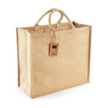 Borse shopper juta personalizzate con logo - Jute Jumbo Shopper
