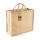 Shopper personalizzabile Westford Mill in juta laminata con manici in cotone