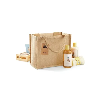 Borse shopper juta personalizzate con logo - Jute Mini Gift Bag
