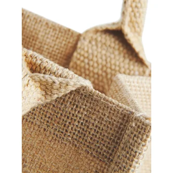 Borse shopper juta personalizzate con logo - Jute Mini Gift Bag