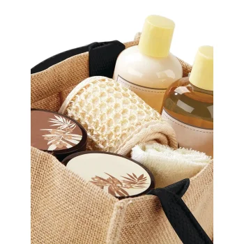 Borse shopper juta personalizzate con logo - Jute Mini Gift Bag