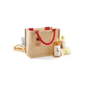 Borse shopper juta personalizzate con logo - Jute Mini Gift Bag