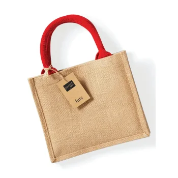 Borse shopper juta personalizzate con logo - Jute Mini Gift Bag
