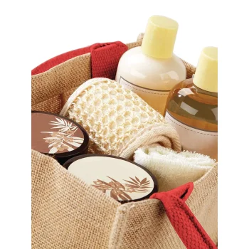 Borse shopper juta personalizzate con logo - Jute Mini Gift Bag