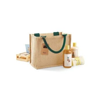 Borse shopper juta personalizzate con logo - Jute Mini Gift Bag
