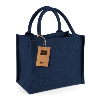 Borse shopper juta personalizzate con logo - Jute Mini Gift Bag