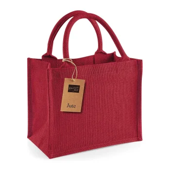 Borse shopper juta personalizzate con logo - Jute Mini Gift Bag
