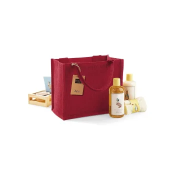 Borse shopper juta personalizzate con logo - Jute Mini Gift Bag