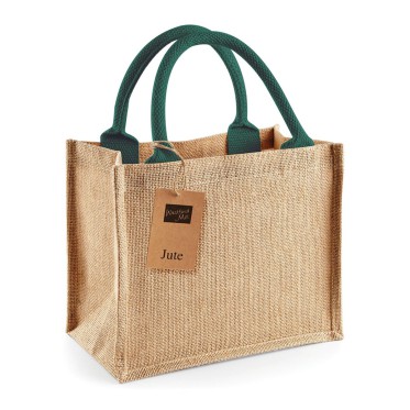 Borse shopper  juta personalizzate con logo - Jute Mini Gift Bag