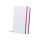 Block notes personalizzabile con copertina rigida soft-touch bianco e dorso colorato