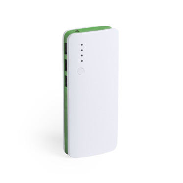 Powerbank personalizzabile 10000 mAh tripla uscita USB bianco