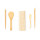 Set sushi personalizzabile in bambù naturale con 5 pezzi ecodesign