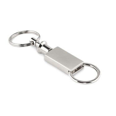 Portachiavi personalizzabile Keysplt 2 in 1 in lega di zinco resistente