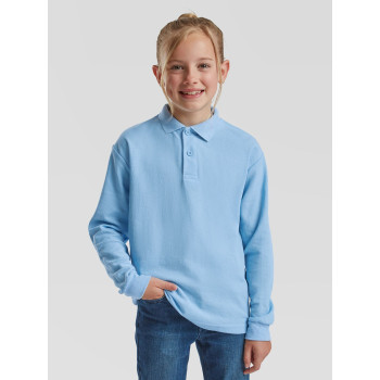 Polo da bambino personalizzata - Kids 65/35 Long Sleeve Polo