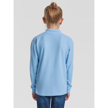 Polo da bambino personalizzata - Kids 65/35 Long Sleeve Polo