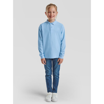 Polo da bambino personalizzata - Kids 65/35 Long Sleeve Polo