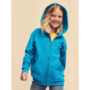 Felpe con zip bambino personalizzate con logo - Kids Classic Hooded Sweat Jacket