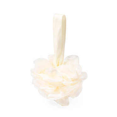 Spugna da bagno personalizzabile con nastro di fissaggio coordinato