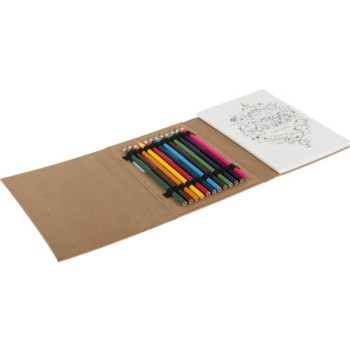 Giochi bambini personalizzati con logo - Kit da colorare in cartone Kora