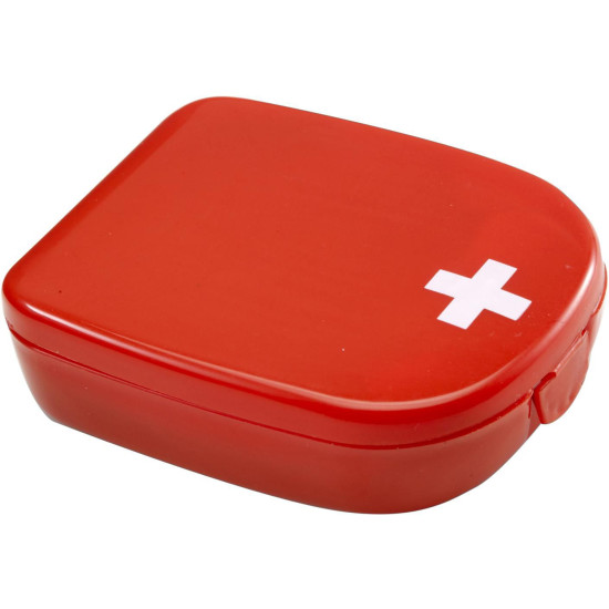 Kit di pronto soccorso Mila | Valigetta di plastica | Rossa con croce bianca