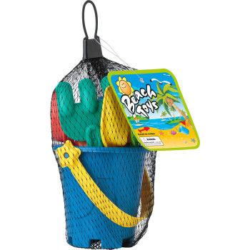 Giochi spiaggia personalizzati con logo - Kit giochi da spiaggia per bambini in PP riciclato Mateo