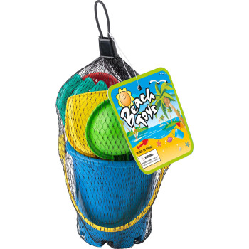Giochi spiaggia personalizzati con logo - Kit giochi da spiaggia per bambini in PP riciclato Mateo