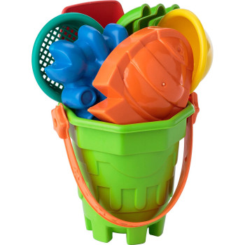 Giochi spiaggia personalizzati con logo - Kit giochi da spiaggia per bambini in PP riciclato Mateo