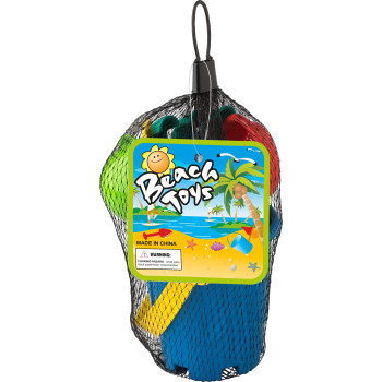 Giochi spiaggia personalizzati con logo - Kit giochi da spiaggia per bambini in PP riciclato Mateo