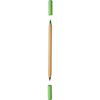 matita infinita personalizzata con logo - Kit scrittura 2 in 1 in bambù Wolfgang