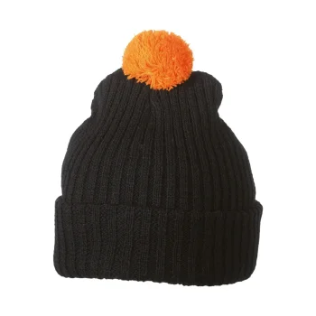 Knitted Cap with Pompon