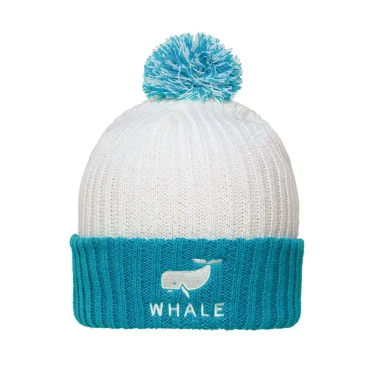 Berretto personalizzabile Myrtle Beach doppia maglia con pompon colorati