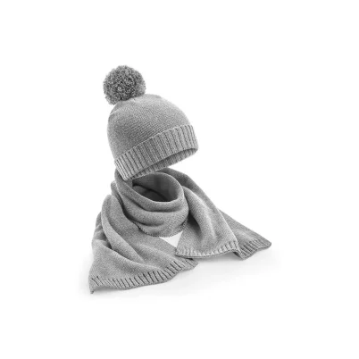 Knitted Scarf and Beanie Gift Set