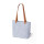 Borsa in feltro personalizzabile con manici in similpelle marrone grigio/naturale