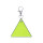 Portachiavi triangolare personalizzabile con moschettone e PVC riflettente