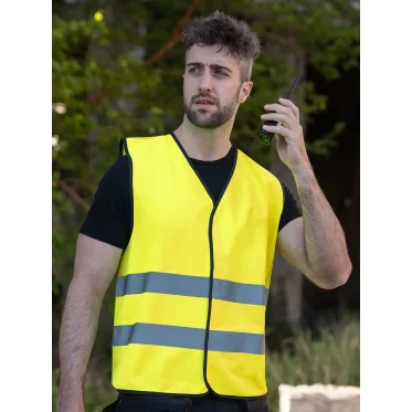 Gilet senza maniche personalizzabile Korntex alta visibilità giallo arancio verde neon
