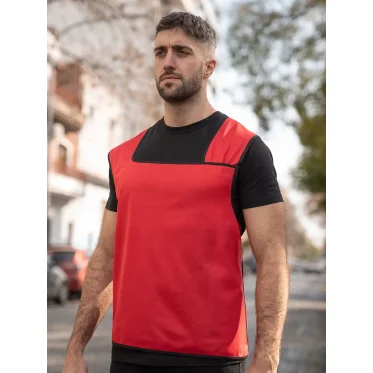 Gilet alta visibilità personalizzabile Korntex con chiusura laterale velcro